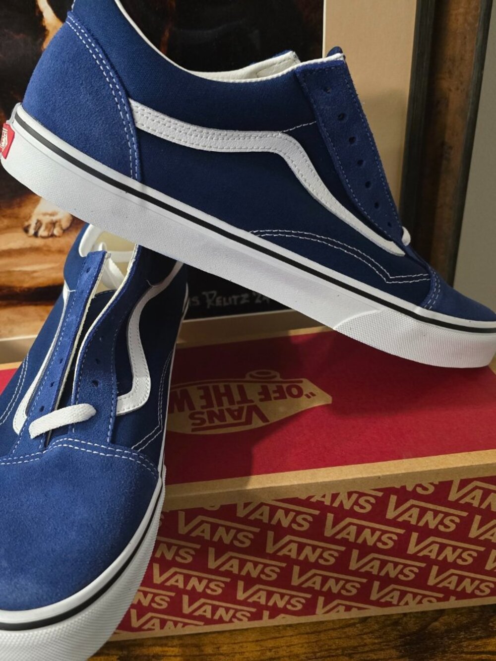 Vans Old Skool Color Theory Sneakers Skate Shoes Deep Indigo VN000D7ZFOB Mens 12
